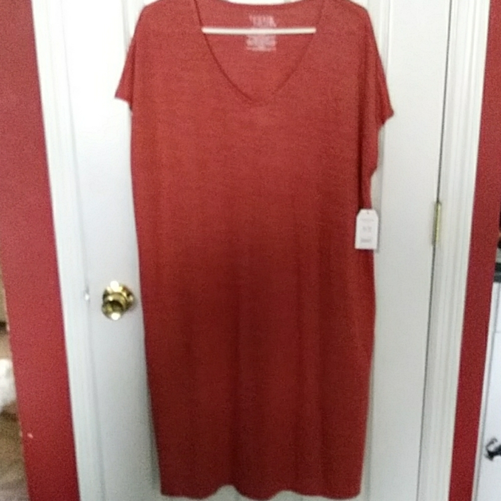 Time & Tru Long Dress. Sz~XL NWT